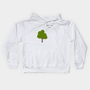 Tree conversation save tree Kids Hoodie